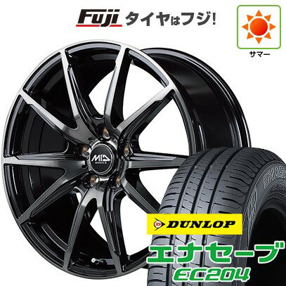 【新品国産5穴114.3車】 夏タイヤ ホイール4本セット 205/55R16 ダンロップ エナセーブ EC204 MID WHEELS DR-02 16インチ(送料無料) サマータイヤ