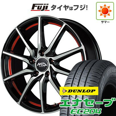 【新品国産5穴114.3車】 夏タイヤ ホイール4本セット 215/65R16 ダンロップ エナセーブ EC204 MID WHEELS RX810 16インチ(送料無料) サマータイヤ