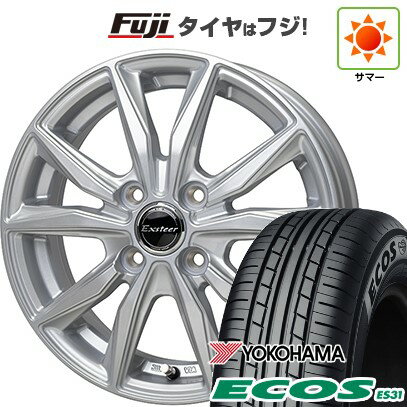 2025年製 日本製 【新品 軽自動車】N-BOX タント スペーシア 夏タイヤ ホイール4本セット 165/55R15 ヨコハマ エコス ES31 ホットスタッフ エクスターST 15インチ(送料無料)