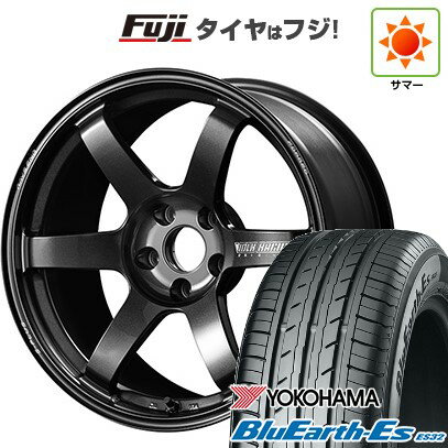 【新品国産車用5穴100】 夏タイヤ ホイール4本セット 215/40R18 ヨコハマ ブルーアース ES32 RAYS レイズ ボルクレーシング TE37 サーガ S-plus 18インチ(送料無料)
