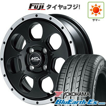 ڿ ڼư֡N-BOX  ڡ ƥ ۥ4ܥå 165/55R15 襳ϥ ֥롼 ES32 MID WHEELS WO-7 15(̵)