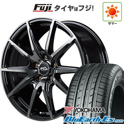 【新品国産5穴114.3車】 夏タイヤ ホイール4本セット 215/60R16 ヨコハマ ブルーアース ES32 MID WHEELS DR-02 16インチ(送料無料) サマータイヤ