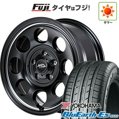 【新品国産車用5穴114.3】 夏タイヤ ホイール4本セット 215/65R16 ヨコハマ ブルーアース ES32 MID WHEELS ガルシア パーム8 16インチ(送料無料)