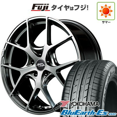 【新品国産車用5穴114.3】 夏タイヤ ホイール4本セット 225/45R18 ヨコハマ ブルーアース ES32 MID WHEELS MID EXCLUSIVE 025F 18インチ(送料無料)