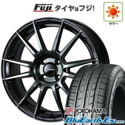 【新品国産車用4穴100】 夏タイヤ ホイール4本セット 185/55R16 ヨコハマ ブルーアース ES32 WEDS ウェッズスポーツ SA-62R 16インチ(送料無料)