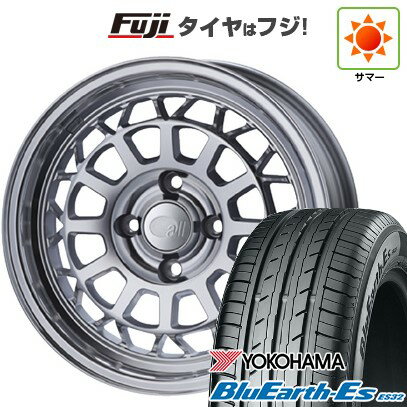 【新品国産車用4穴100】 夏タイヤ ホイール4本セット 185/60R15 ヨコハマ ブルーアース ES32 ENKEI エンケイ allシリーズ オールナイン 15インチ(送料無料)
