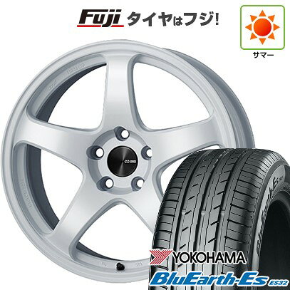 【新品国産車用4穴100】 夏タイヤ ホイール4本セット 195/55R16 ヨコハマ ブルーアース ES32 ENKEI エンケイ PF05 16インチ(送料無料)
