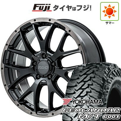 【新品国産車用5穴114.3】 夏タイヤ ホイール4本セット 215/70R16 ヨコハマ ジオランダー M/T G003 RAYS レイズ ホムラ 2X7FA BLACK CLEAR EDITION 16インチ(送料無料)