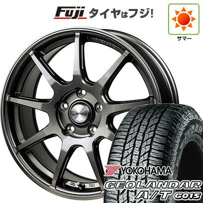 【新品国産車用5穴114.3】 夏タイヤ ホイール4本セット 225/65R17 ヨコハマ ジオランダー A/T G015 OWL/RBL モンツァ Rバージョン FS99 17インチ(送料無料)
