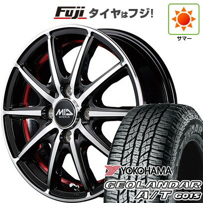 【新品 軽自動車】ハスラー デリカミニ(4WD) 夏タイヤ ホイール4本セット 165/60R15 ヨコハマ ジオランダー A/T G015 RBL MID WHEELS SX-2 15インチ(送料無料) サマータイヤ