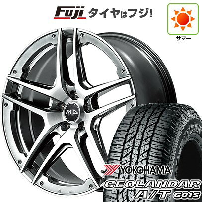 【新品国産車用5穴114.3】 夏タイヤ ホイール4本セット 225/65R17 ヨコハマ ジオランダー A/T G015 OWL/RBL MID WHEELS MID EXCLUSIVE 025SV 17インチ(送料無料)