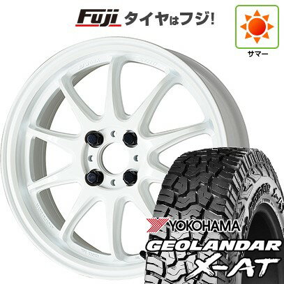 【新品国産車用5穴114.3】 夏タイヤ ホイール4本セット 225/65R17 ヨコハマ ジオランダー X-AT G016 OWL WORK ワーク エモーション ZR10 17インチ(送料無料)