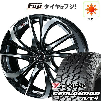 【新品国産車用5穴114.3】 夏タイヤ ホイール4本セット 225/65R17 ヨコハマ ジオランダー A/T4 G018 RBL WEDS ウェッズ レオニス TE 17インチ(送料無料)