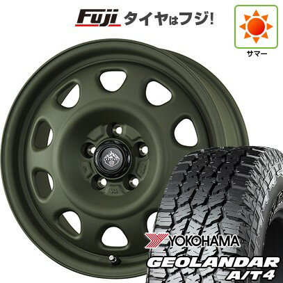【新品国産車用5穴114.3】 夏タイヤ ホイール4本セット 225/65R17 ヨコハマ ジオランダー A/T4 G018 RBL トピー ランドフット SWZ 17インチ(送料無料)