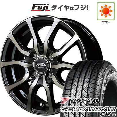 【新品 軽自動車】ハスラー デリカミニ(4WD) 夏タイヤ ホイール4本セット 165/60R15 ヨコハマ ジオランダー CV G058 MID WHEELS D.C.52 15インチ(送料無料) サマータイヤ