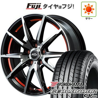 【新品国産車用5穴114.3】 夏タイヤ ホイール4本セット 225/60R18 ヨコハマ ジオランダー CV G058 MID WHEELS RX-02 18インチ(送料無料)