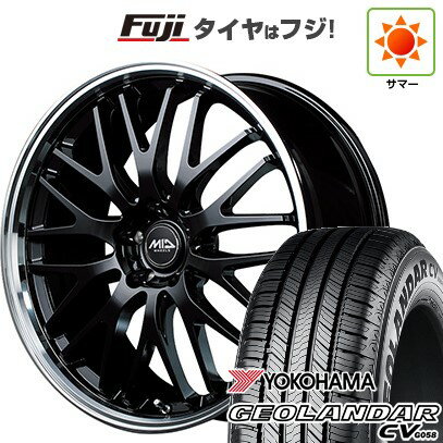 【新品国産車用5穴114.3】 夏タイヤ ホイール4本セット 235/55R20 ヨコハマ ジオランダー CV G058 MID WHEELS エグゼ10 20インチ(送料無料)