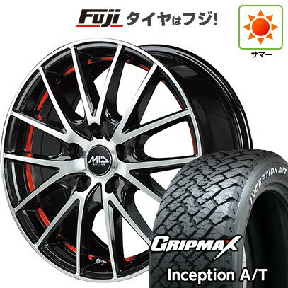 【新品国産5穴114.3車】 夏タイヤ ホイール4本セット 215/65R16 グリップマックス インセプション A/T RWL(限定) MID WHEELS RX27 16インチ(送料無料) サマータイヤ