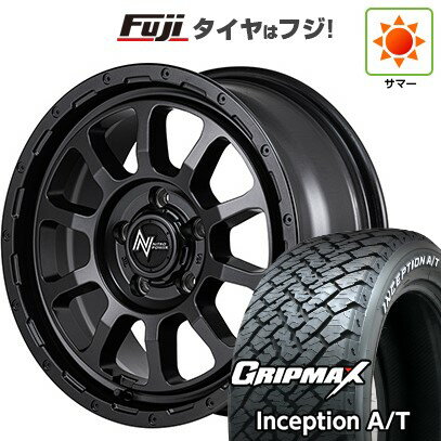 【新品国産5穴114.3車】 夏タイヤ ホイール4本セット 215/65R16 グリップマックス インセプション A/T RWL(限定) MID WHEELS NITRO POWER M10 パーシングS バレルブラックエディショ 16インチ(送料無料) サマータイヤ