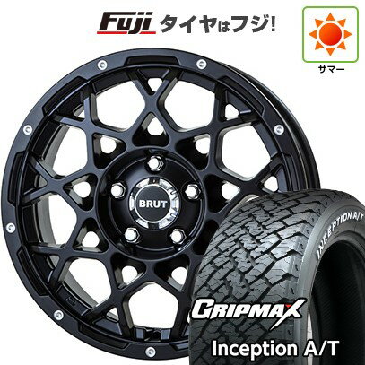 【新品国産5穴114.3車】 夏タイヤ ホイール4本セット 215/65R16 グリップマックス インセプション A/T RWL(限定) トライスター BRUT BR-55 16インチ(送料無料) サマータイヤ