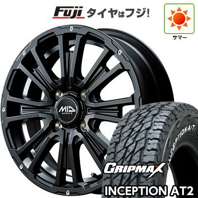 【新品 軽自動車】軽トラ 軽バン 夏タイヤ ホイール4本セット 145R12C 80/78N グリップマックス インセプション A/TII RWL(限定) MID WHEELS ガルシア SS リボルバーKC 12インチ(送料無料)