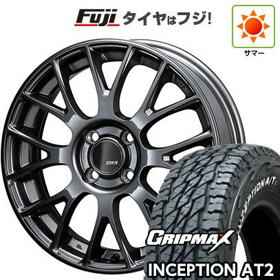 【新品 軽自動車】ハスラー デリカミニ(4WD) 夏タイヤ ホイール4本セット 165/60R15 グリップマックス インセプション A/TII RWL(限定) SSR GT GTV04 15インチ(送料無料) サマータイヤ