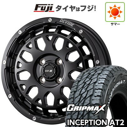 【新品 軽自動車】ハスラー デリカミニ(4WD) 夏タイヤ ホイール4本セット 165/60R15 グリップマックス インセプション A/TII RWL(限定) SSR ディバイド G：M 15インチ(送料無料) サマータイヤ