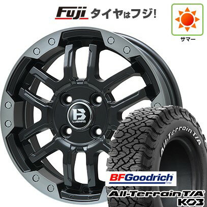 【新品国産5穴114.3車】 夏タイヤ ホイール4本セット 215/65R16 BFグッドリッチ オールテレーンT/A KO3 RBL ビッグウエイ B-LUGNAS FRD(マットブラック/ブラッククリアリム) 16インチ(送料無料) サマータイヤ