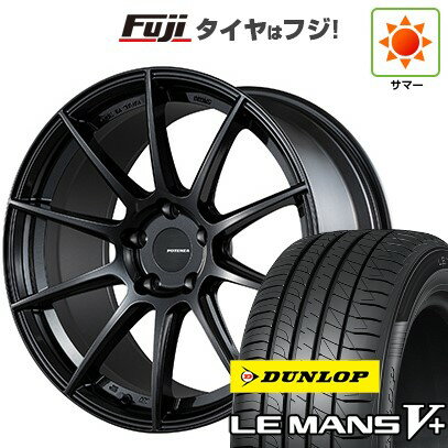 【新品国産車用5穴100】 夏タイヤ ホイール4本セット 215/40R18 ダンロップ ルマン V+(ファイブプラス) ブリヂストン ポテンザ SW010 18インチ(送料無料)