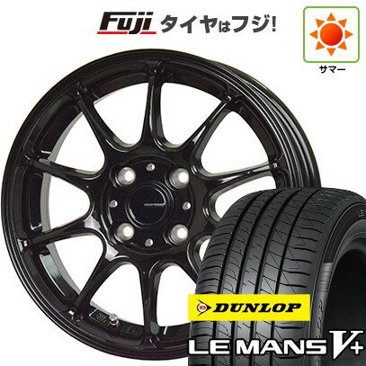 【新品国産4穴100車】 夏タイヤ ホイール4本セット 185/55R15 ダンロップ ルマン V+(ファイブプラス) ホットスタッフ ジースピード G-07 15インチ(送料無料) サマータイヤ