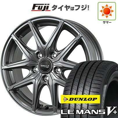 【新品国産車用5穴100】 夏タイヤ ホイール4本セット 195/65R15 ダンロップ ルマン V+(ファイブプラス) トピー シビラ NEXT F05 15インチ(送料無料)