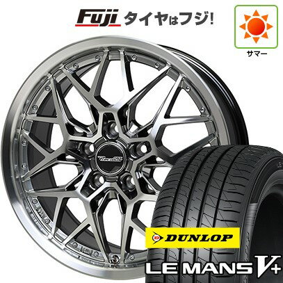 【新品国産車用5穴100】 夏タイヤ ホイール4本セット 215/40R18 ダンロップ ルマン V+(ファイブプラス) ホットスタッフ プレシャス アストM5 18インチ(送料無料)