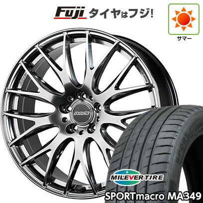 【新品国産車用5穴114.3】 夏タイヤ ホイール4本セット 235/55R18 ミレバー スポーツマクロ MA349(限定) RAYS レイズ ホムラ 2X9Plus 18インチ(送料無料)