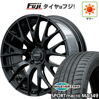 【新品国産車用5穴114.3】 夏タイヤ ホイール4本セット 245/40R20 ミレバー スポーツマクロ MA349(限定) RAYS レイズ ホムラ 2X9R 20インチ(送料無料)