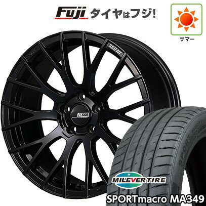 【新品国産車用5穴114.3】 夏タイヤ ホイール4本セット 245/35R20 ミレバー スポーツマクロ MA349(限定) SSR ライナー M10モノブロック 20インチ(送料無料)