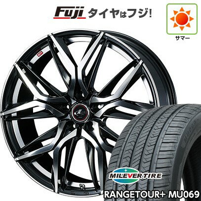 【新品国産車用5穴114.3】 夏タイヤ ホイール4本セット 235/60R18 ミレバー レンジツアープラスMU069(限定) WEDS ウェッズ レオニス LM 18インチ(送料無料)