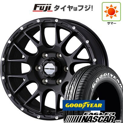 【新品】ハイエース200系 夏タイヤ ホイール4本セット 195/80R15 107/105N グッドイヤー イーグル ナンバーワン ナスカー プラス WEDS ウェッズアドベンチャー マッドヴァンス 08 15インチ(送料無料) サマータイヤ