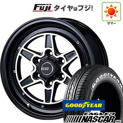 【新品】ハイエース200系 夏タイヤ ホイール4本セット 215/65R16 109/107R グッドイヤー イーグル ナンバーワン ナスカー プラス SSR ディバイド MK6 フラットブラックポリッシュ 16インチ(送料無料)