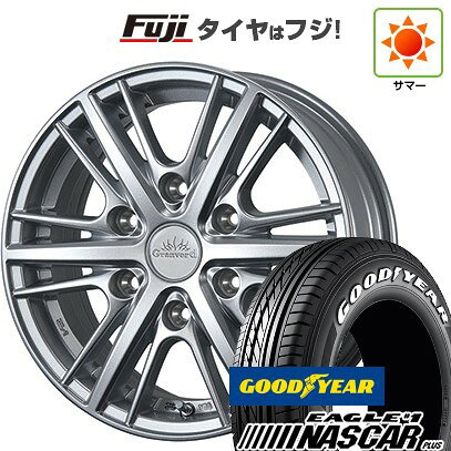 【新品】ハイエース200系 夏タイヤ ホイール4本セット 195/80R15 107/105N グッドイヤー イーグル ナンバーワン ナスカー プラス TWS グランヴァード HC1 6J 15インチ(送料無料)
