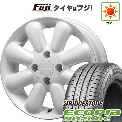 【新品 軽自動車】N-BOX タント スペーシア 夏タイヤ ホイール4本セット 155/65R14 ブリヂストン エコピア NH200 C MLJ ハイペリオン ピノプラス 14インチ(送料無料) サマータイヤ