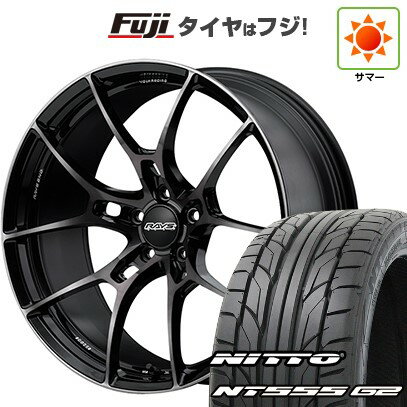【パンク保証付き】【新品国産5穴114.3車】 夏タイヤ ホイール4本セット 215/40R18 ニットー NT555 G2 RAYS レイズ ボルクレーシング G025 LTD 18インチ(送料無料) サマータイヤ