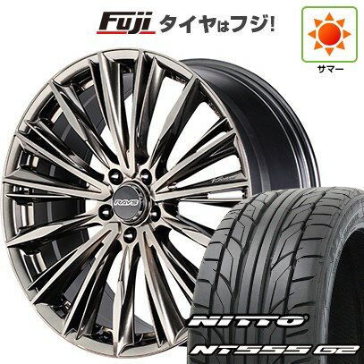 【パンク保証付き】【新品国産5穴114.3車】 夏タイヤ ホイール4本セット 215/45R18 ニットー NT555 G2 RAYS レイズ ベルサス クラフトコレクション ヴォウジェ LIMITED (GG) 18インチ(送料無料) サマータイヤ