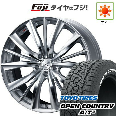 【新品国産5穴114.3車】 夏タイヤ ホイール4本セット 225/55R18 トーヨー オープンカントリー A/T III RWL/RBL WEDS ウェッズ レオニス VX 18インチ(送料無料) サマータイヤ