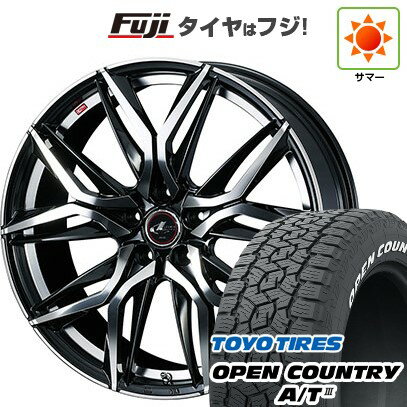 【新品国産5穴114.3車】 夏タイヤ ホイール4本セット 225/65R17 トーヨー オープンカントリー A/T III RWL/RBL WEDS ウェッズ レオニス LM 17インチ(送料無料) サマータイヤ