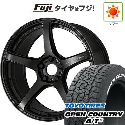 【新品国産車用5穴114.3】 夏タイヤ ホイール4本セット 235/60R18 トーヨー オープンカントリー A/T III RWL/RBL WORK ワーク エモーション T5R 18インチ(送料無料)