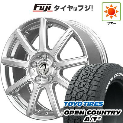 【新品国産車用5穴114.3】 夏タイヤ ホイール4本セット 225/65R17 トーヨー オープンカントリー A/T III RWL/RBL テクノピア アルテミス NS9 17インチ(送料無料)