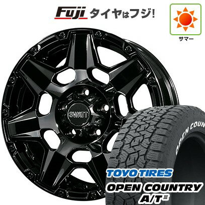 【新品国産車用5穴114.3】 夏タイヤ ホイール4本セット 215/70R16 トーヨー オープンカントリー A/T III RWL/RBL クライメイト スワット(SBC) 16インチ(送料無料)