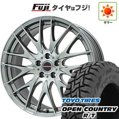 【新品国産5穴114.3車】 夏タイヤ ホイール4本セット 225/55R18 トーヨー オープンカントリー R/T RBL ビッグウエイ レイシーン プラバ9M(クロームハイパーシルバー) 18インチ(送料無料) サマータイヤ