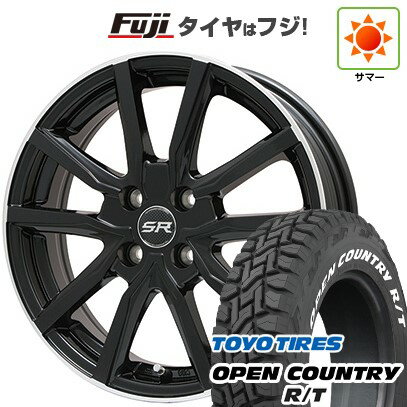 【新品 軽自動車】ハスラー デリカミニ(4WD) 夏タイヤ ホイール4本セット 165/60R15 トーヨー オープンカントリー R/T RWL/RBL ブランドル N52B 15インチ(送料無料) サマータイヤ