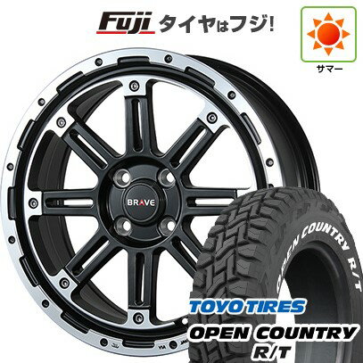 【新品 軽自動車】 夏タイヤ ホイール4本セット 165/60R15 トーヨー オープンカントリー R/T RWL/RBL ブレスト バーンズテック ブレイブストリーム 15インチ(送料無料) サマータイヤ